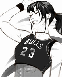An illustration of Momo from TWICE by TaurusVibez